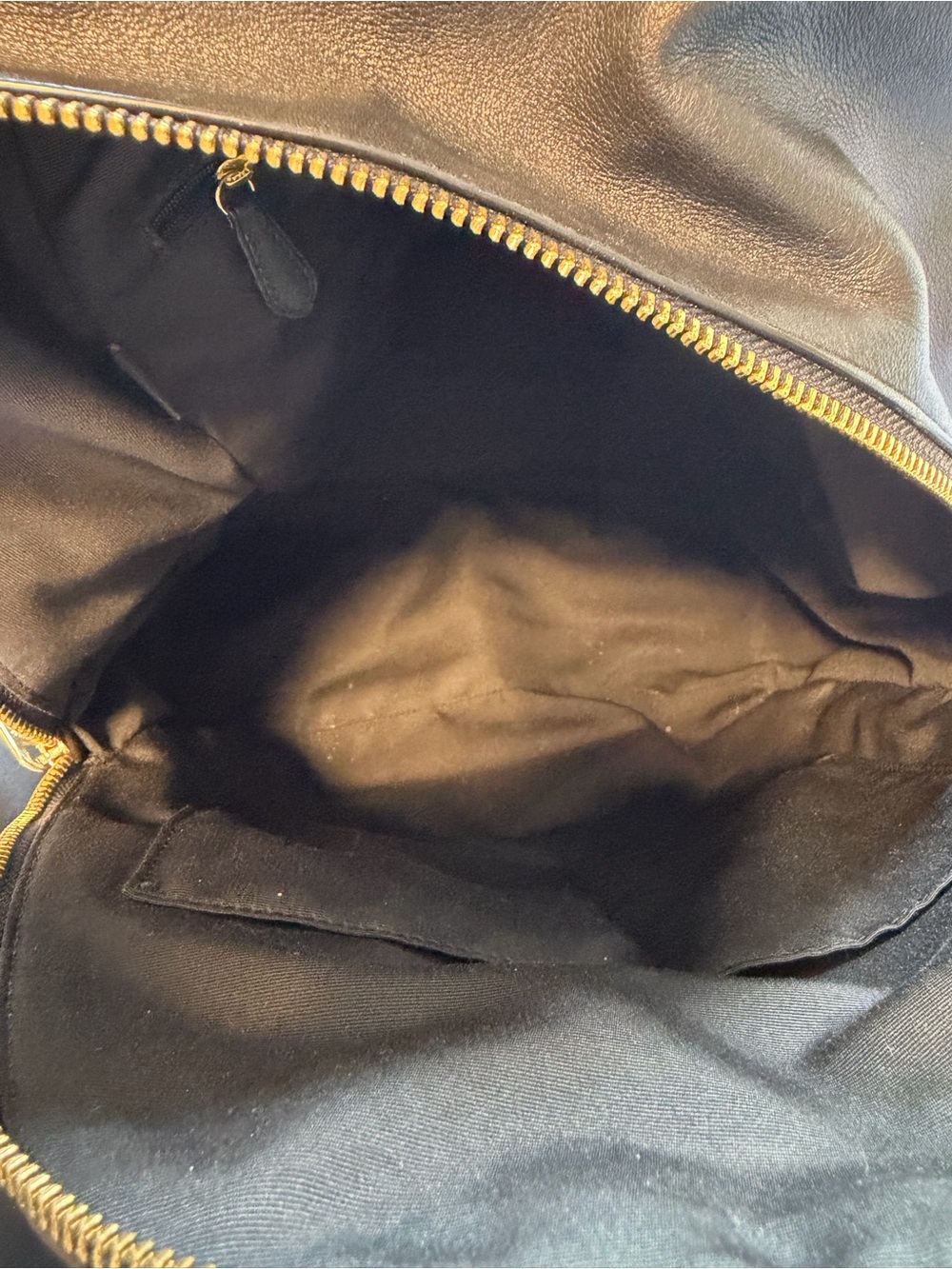 Coach wommen's Dark Brown Signature Logo Backpack with Gold Hardware - Picture 5 of 9